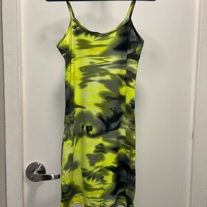 AQ-SPORT Tie-Dye Strap Dress- Size Large